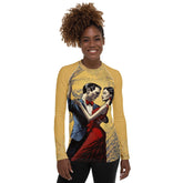 Two Bodies One Language Women's Rash Guard Twin front view